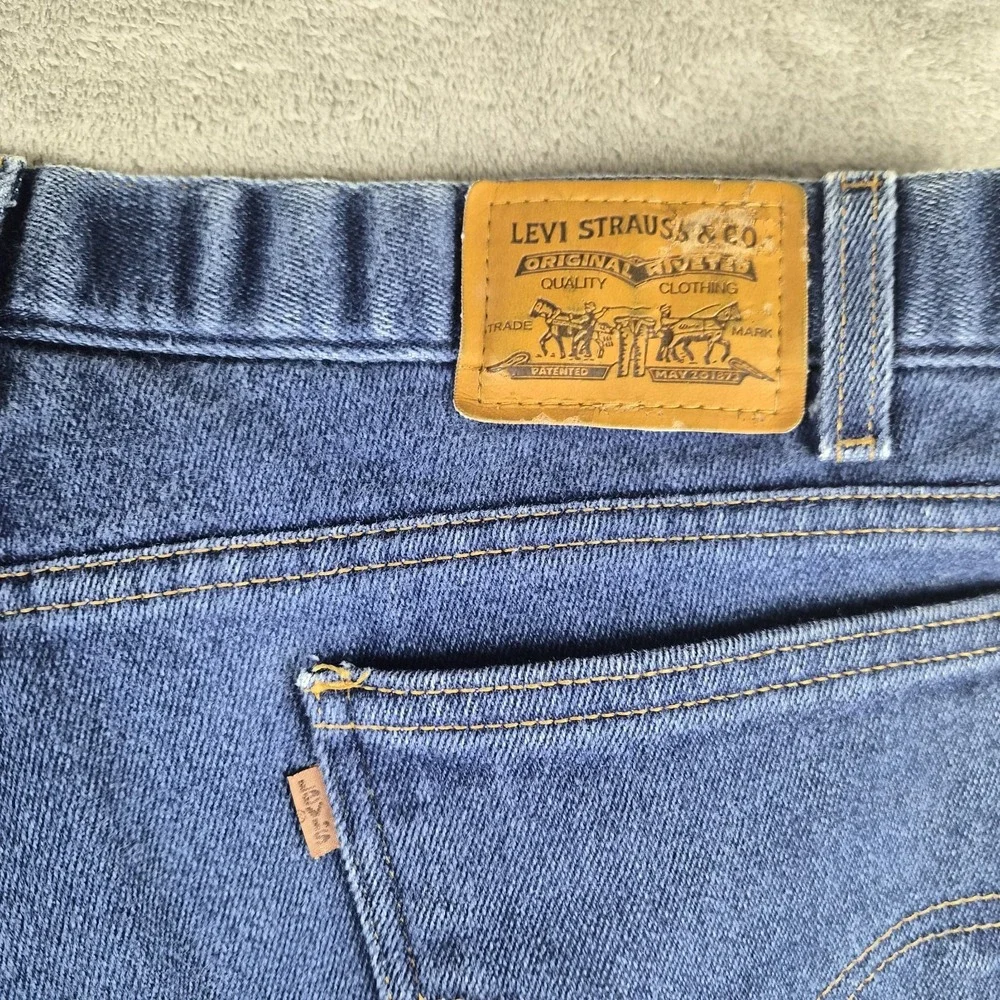 Vintage Levis 550 Relaxed Fit Jeans Men 40x30 Blue Straight Leg Orange Tab 05/99
